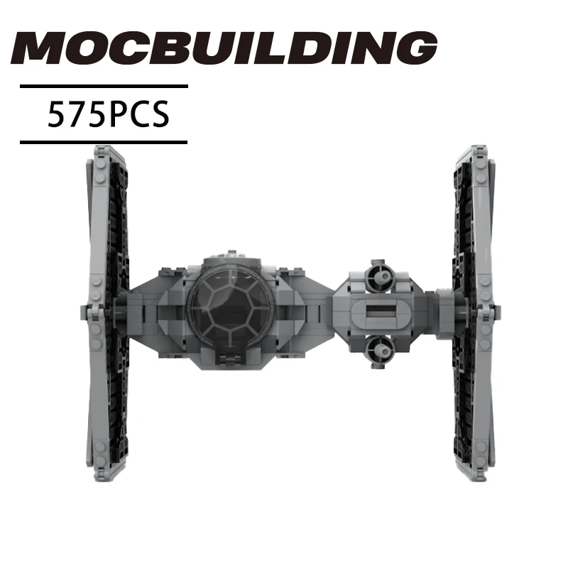 

MOC Bricks Star Movie New TIE Fighter heavy starfighter Spaceship Mining Guild TIE Raptor Model Lepining Building Blocks Kid Toy