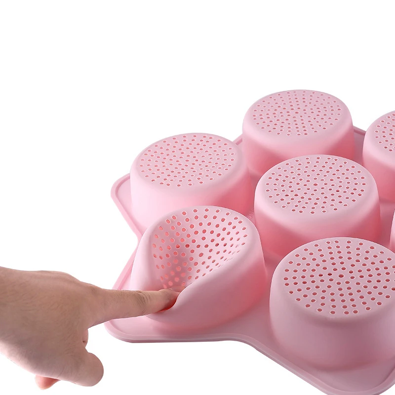 Силиконовая форма для булочек гамбургеров 7-полосная хлеба антипригарная