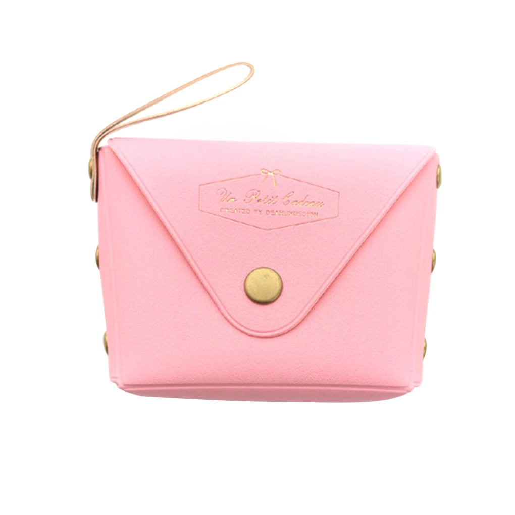 

Portable Exquisite Lady's Mini PU Coin Key Holder Purse Colorful Change Bag Sweet Candy Colors Clutch Money Wallet Purse