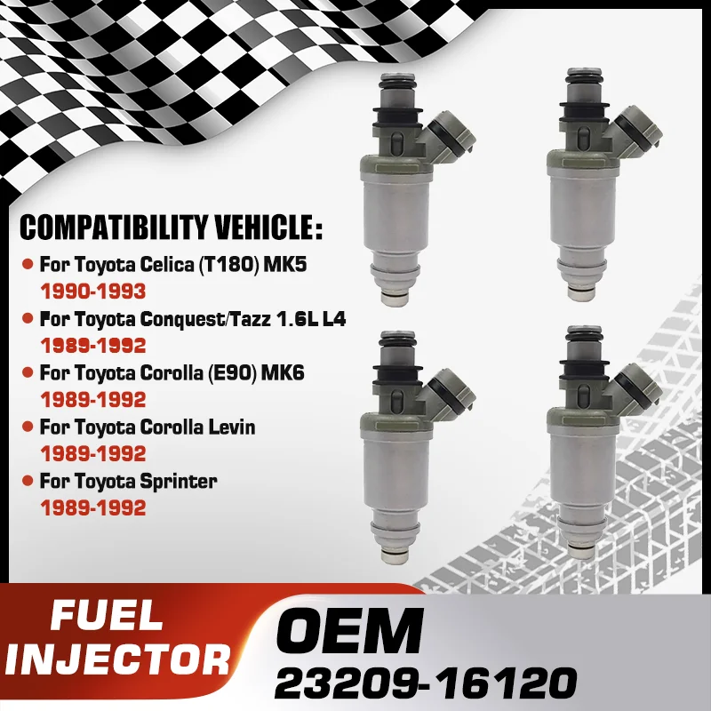 Фото Форсунки топливные для Geo Prizm, Holden Nova, Toyota Carri, Toyota Celica, Toyota Conquest, Toyota Corolla, Toyota Sprinter №1