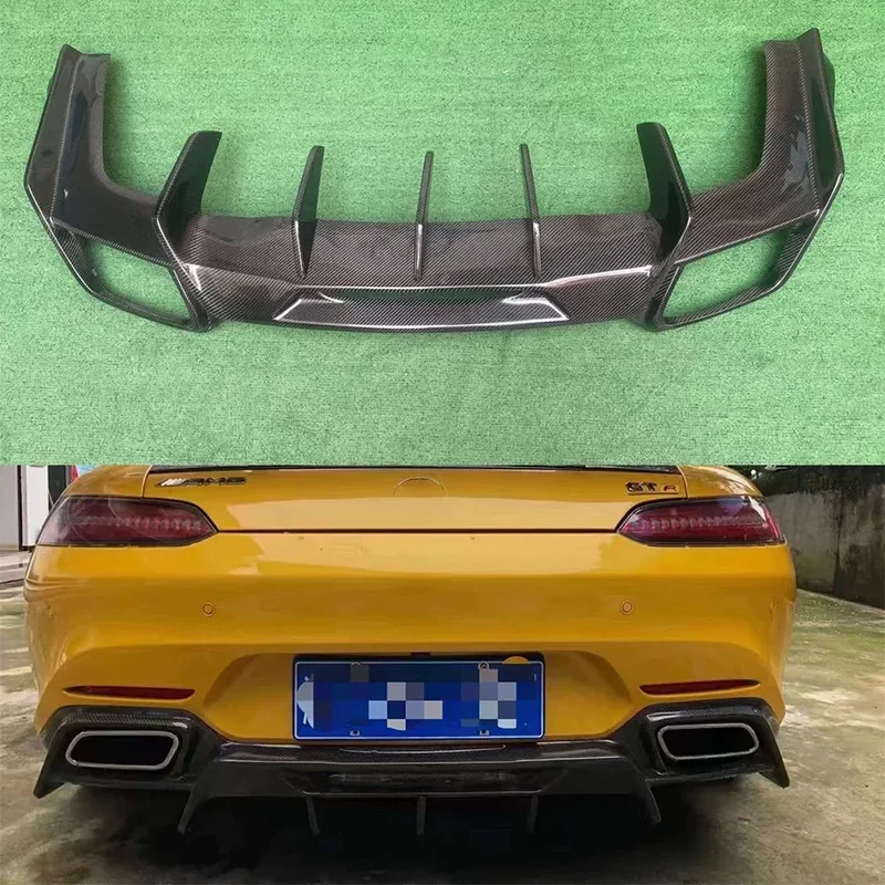 Для Mercedes Benz AMG GT GTS GTR 2015-2023 задняя губа из углеродного волокна автомобильный