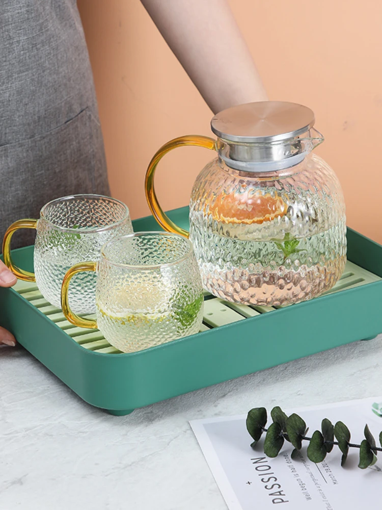 

Маленький чайный поднос, бытовой чайный набор, поднос, блюдце, современный простой набор, настольный сушильный поднос для высыхания