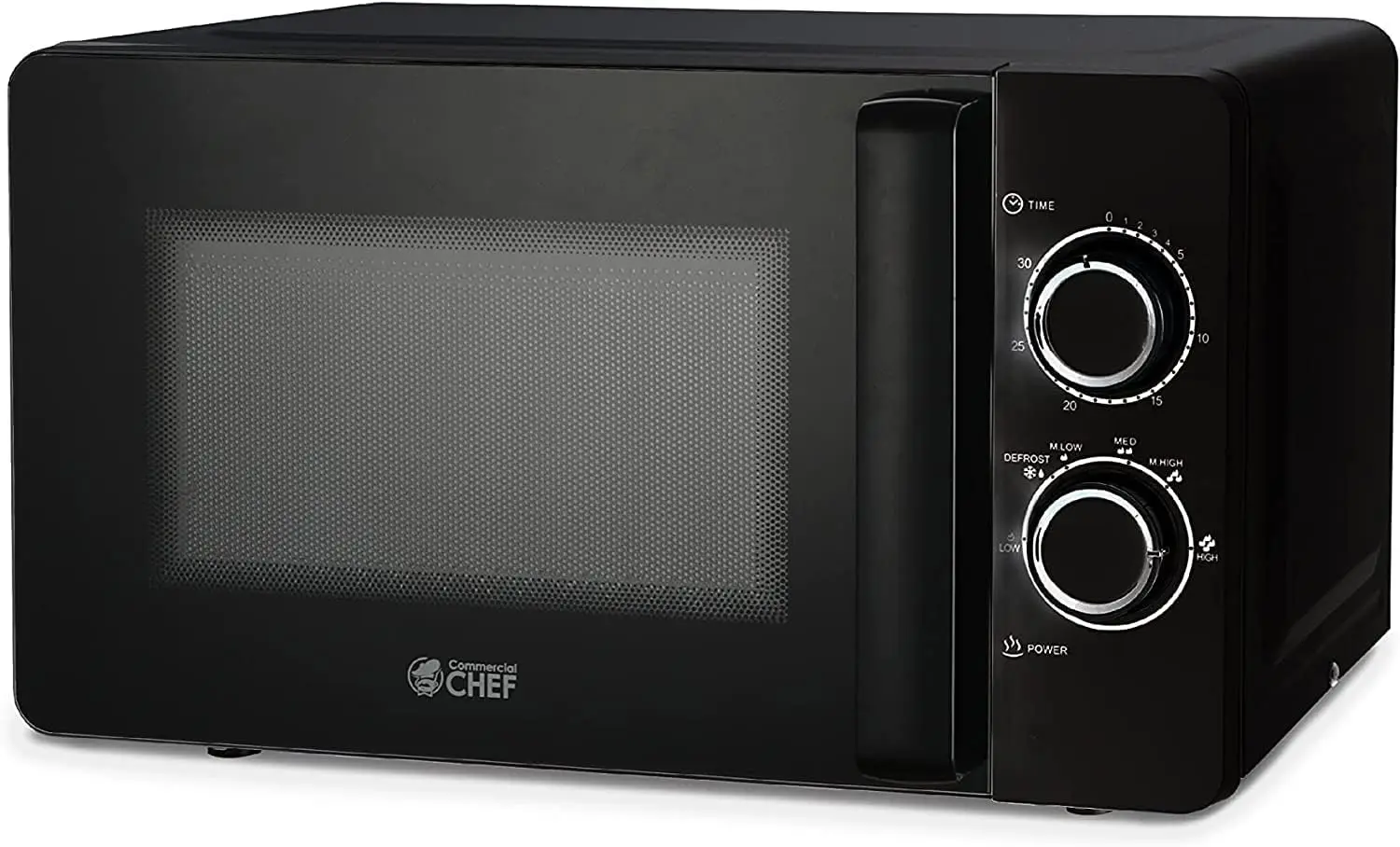 

CHEF Small Microwave 0.7 Cu. Ft. Countertop Microwave with Mechanical Control, Black Microwave with 6 Power Levels, Outstanding