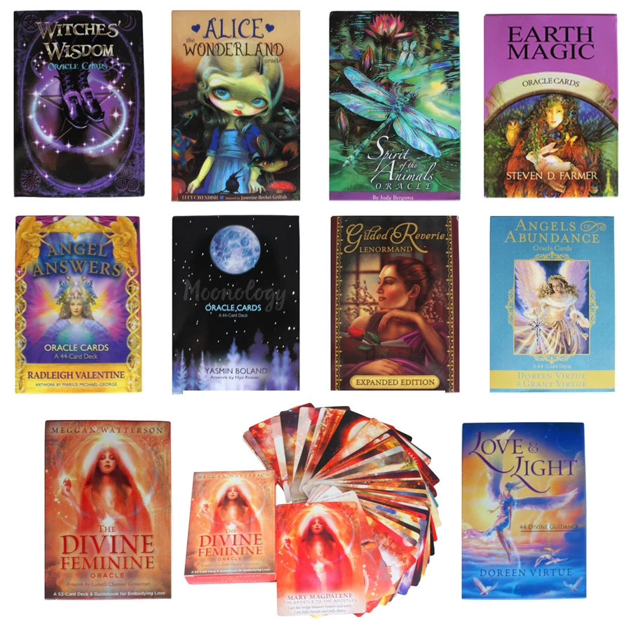 

78Card English Spanish language Tarot Oracle Cards Fate Divination Board Game Tarot And A Variety Tarot Paper Guide Book