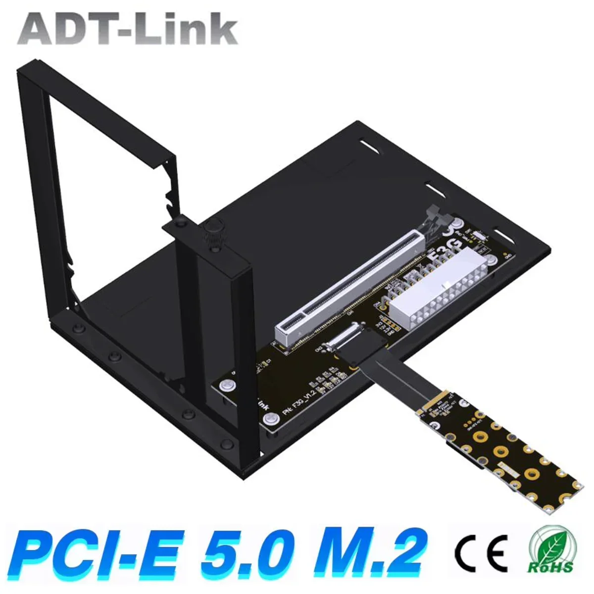 EGPU Кронштейн M.2 NVMe GPU Док-станция PCIe 5.0 x4 Высокоскоростной ПК Ноутбук Внешняя