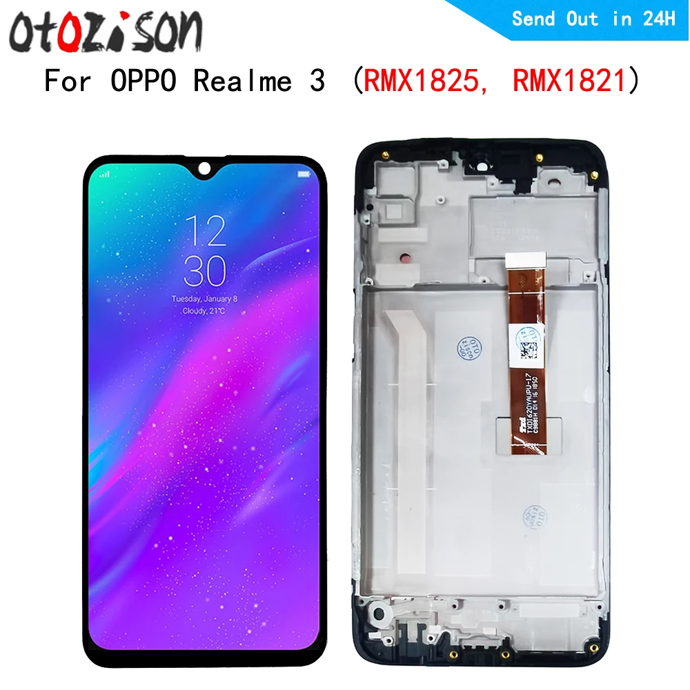 IPS-экран 6 22 дюйма для Oppo Realme 3 RMX1825 RMX1821 ЖК-дисплей экран сенсорная панель