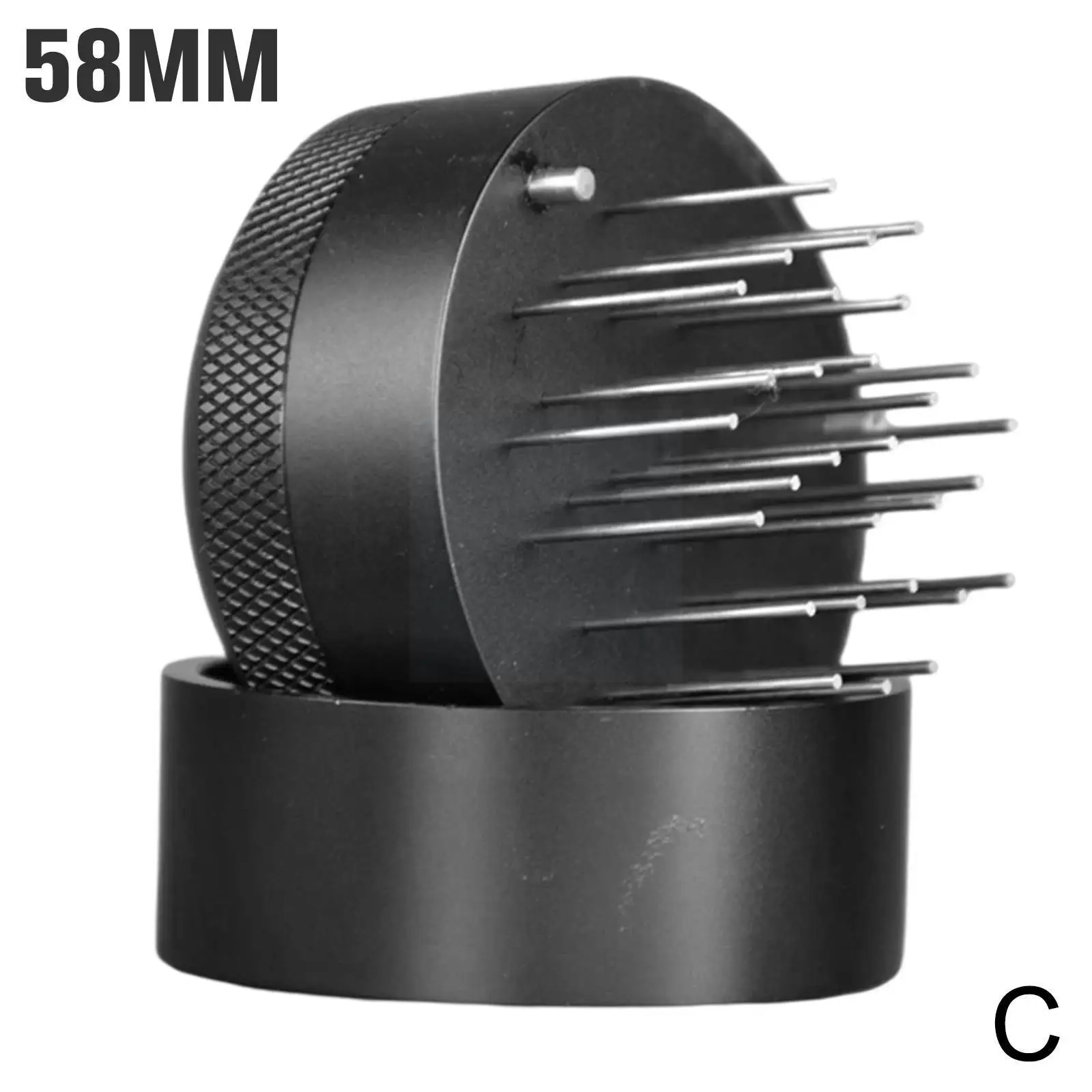 

Coffee Cloth Powder Needle Black Metal 58mm Loose Powder Machine Handle Powder Needle Coffee With Pine 51mm 53mm Base Coffe A4v5