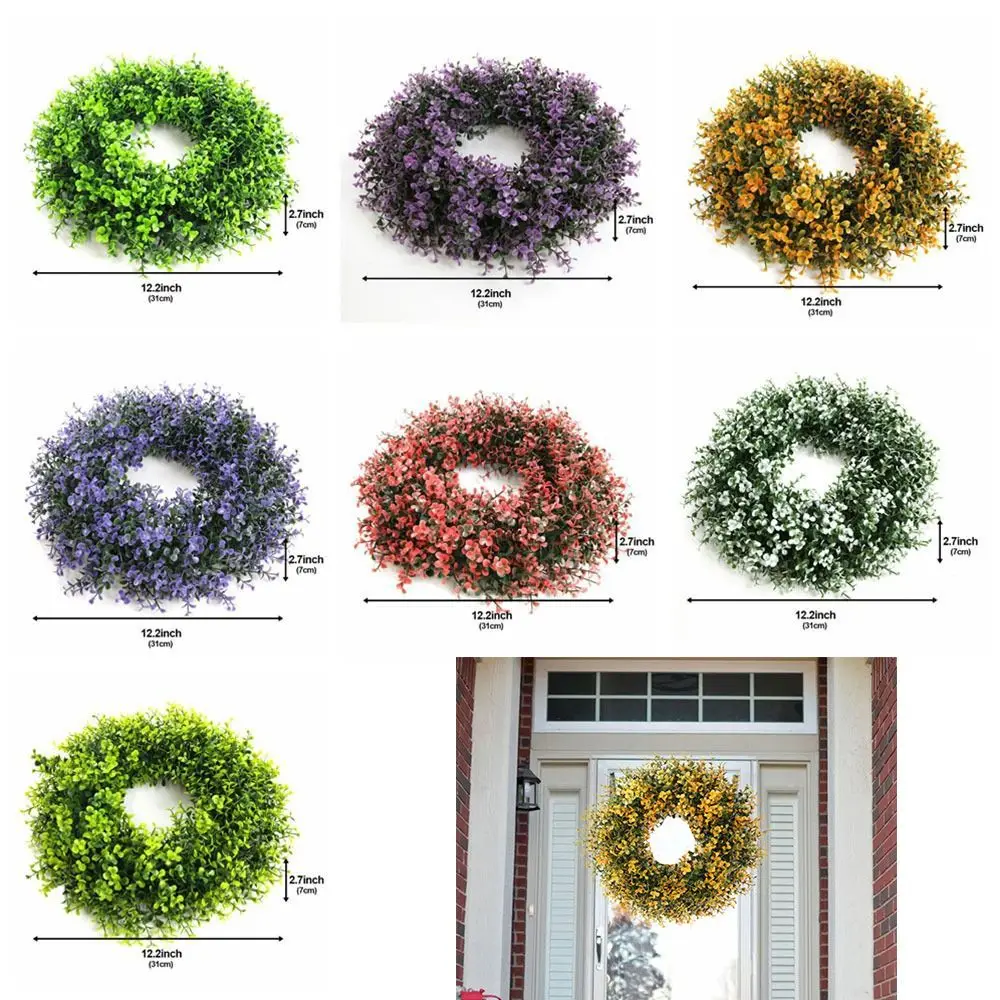 

Pastoral Simulation Eucalyptus Wreath Door Window Decorations Wall Hanging Landscaping Home Furnishing Eucalyptus Wreath