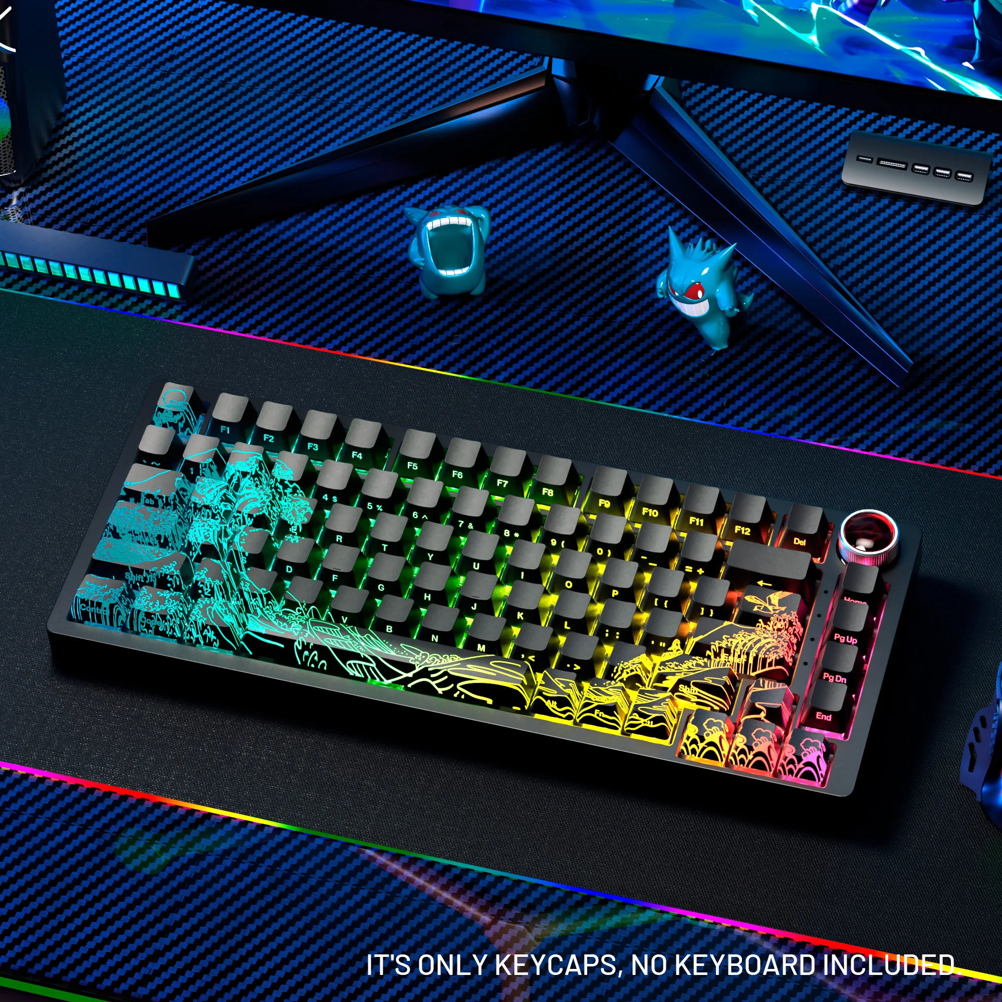 XVX Kanagawa 2.0 набор клавиш черных IMD-Tech 61 клавиша