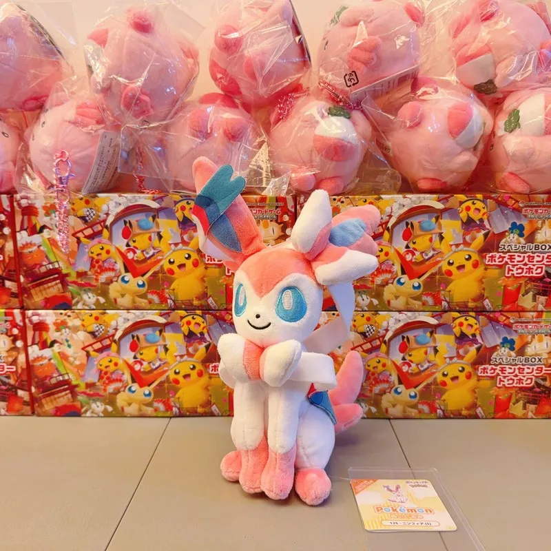 Фото Плюшевая игрушка Pokémon ALL STAR COLLECTION Sylveon, размер S, 23 см (9 дюймов), милая плюшевая игрушка типа Fairy, официально лицензированная, импорт из Японии №2