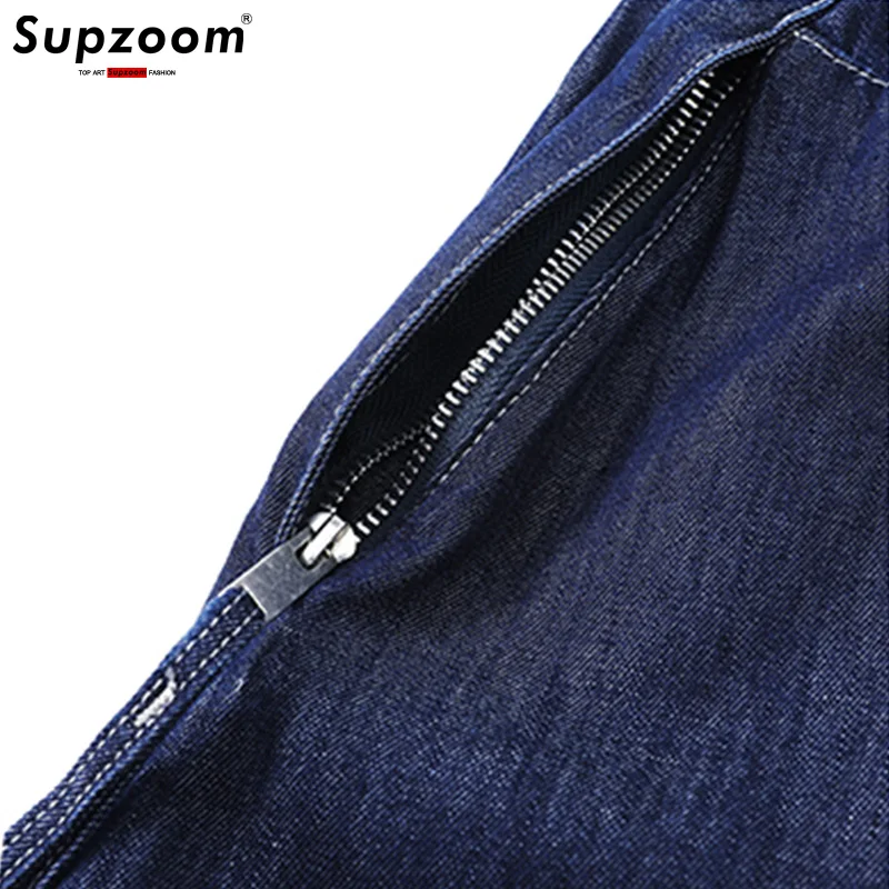 Мужские джинсовые шорты с карманами Supzoom модные летние свободные повседневные