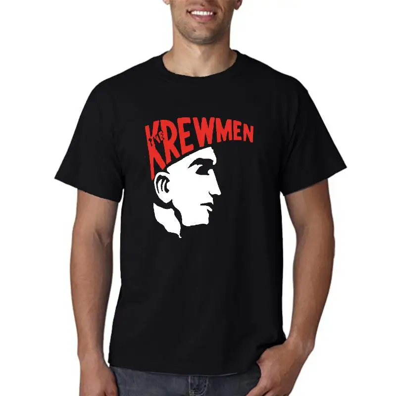 Винтажная Футболка Krewmen модель 1987 года с рисунком размеры детской одежды