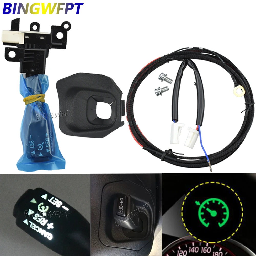 

84632-34011 45186-0G030-C0 для Toyota Land Cruiser Prado 150 2011-2016, крышка колеса, комплект переключателя круиз-контроля с подсветкой