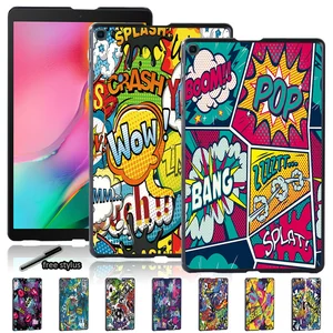 Graffiti Art Slim Tablet Hard Shell Case for Samsung Galaxy Tab A 10.1 (T580/510)/A 7.0 T280/A 9.7 T550/10.5 T590/S5e (T720/725)