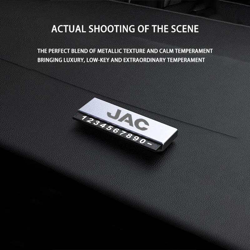 Автомобильная металлическая Временная парковочная фототабличка с номером для JAC