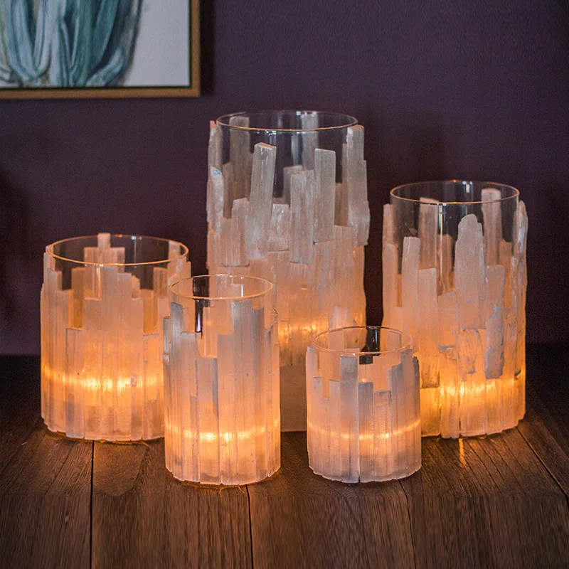 Crystal Flower Hotel Design Space Indoor Desktop Vase Decorative Ornaments