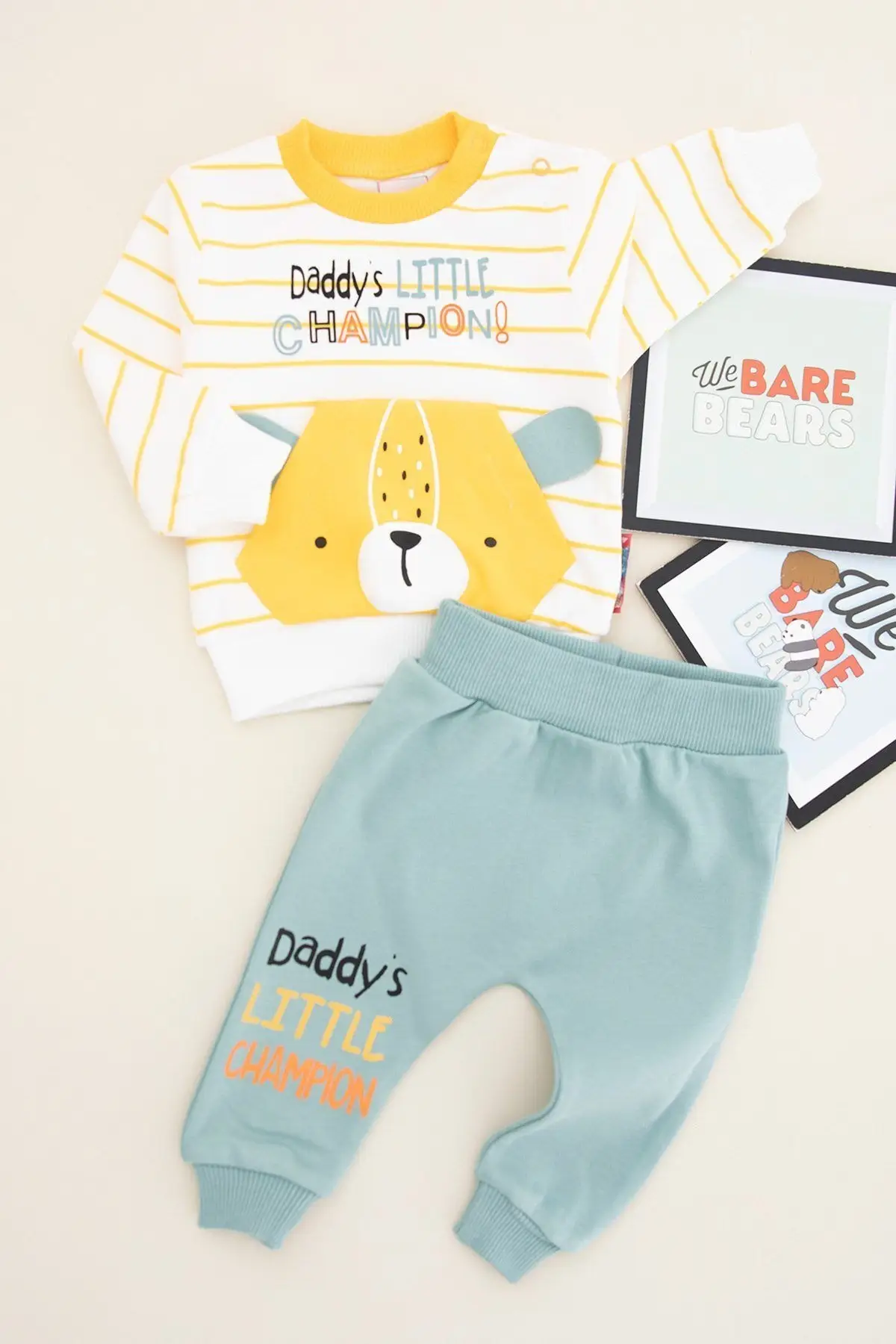 

100 cotton Baby Boy Little Champion Sports Suit