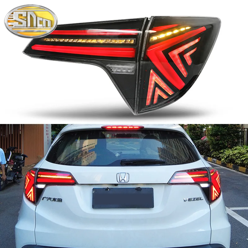 

Car LED Taillight Tail Light For Honda HR-V HRV Vezel 2014 - 2020 Rear Running Lamp + Brake + Reverse + Dynamic Turn Signal