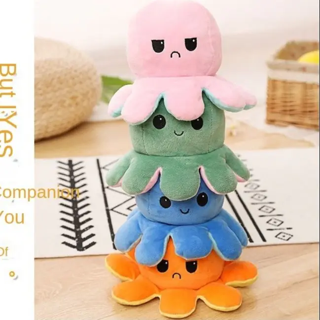 

A birthday present Cute Flip Webfoot octopus figure double-sided expression (10×20 cm)