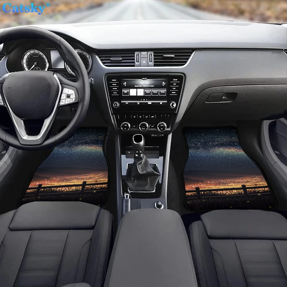 

Коврики для ног Starry Sky, набор из 4 предметов, автомобильные аксессуары, защита салона автомобиля, напольное украшение, подарок, универсальный, подходит для седанов, домов на колесах, внедорожников