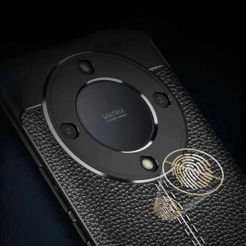 For Honor X9A Case For  Honor X9A Cover Shockproof TPU Soft Leather Style Protective Phone Shell Bumper For Honor X9A