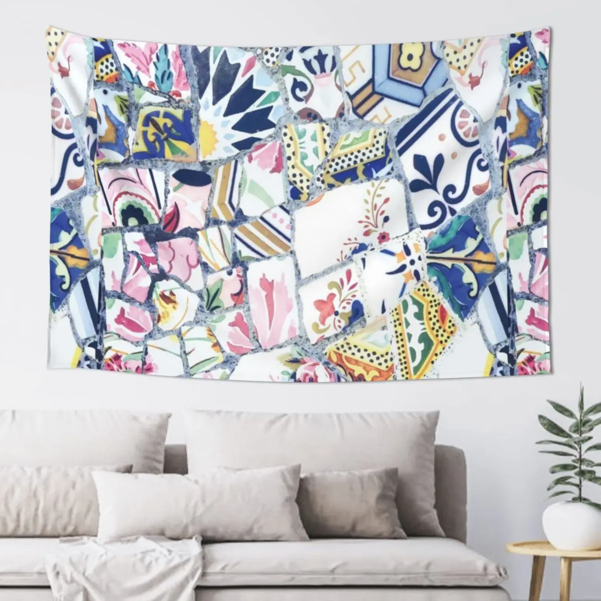 Гауди Парк Гуэл Мозаичный гобелен Товары для дома Украшение спальни Украшения