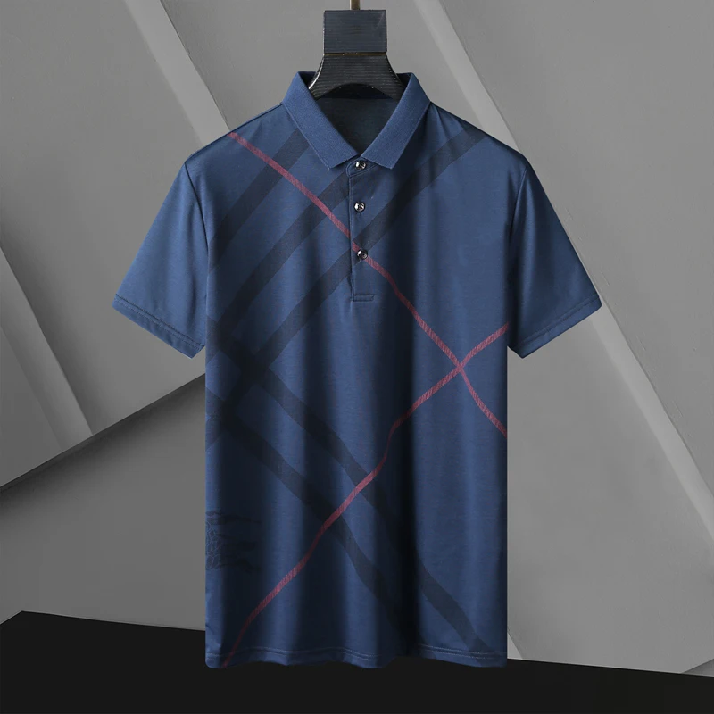 

New Summer Brand Striped Embroidery Mens Designer Polo Shirts With Short Sleeve Casual Tops Fashions Men Clothing