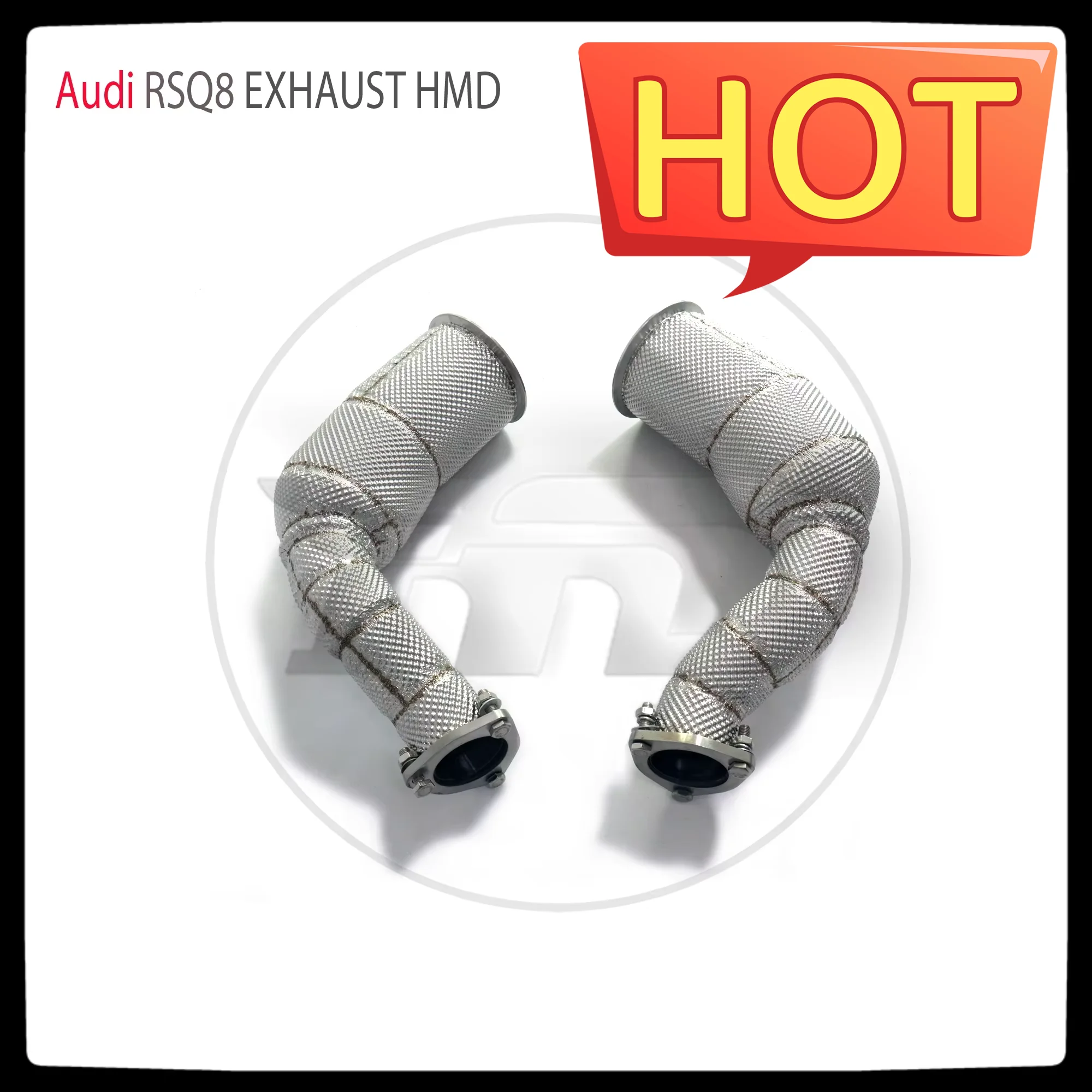 Выхлопная система HMD с высокой пропускной способностью для Audi RSQ8 4.0T гоночной