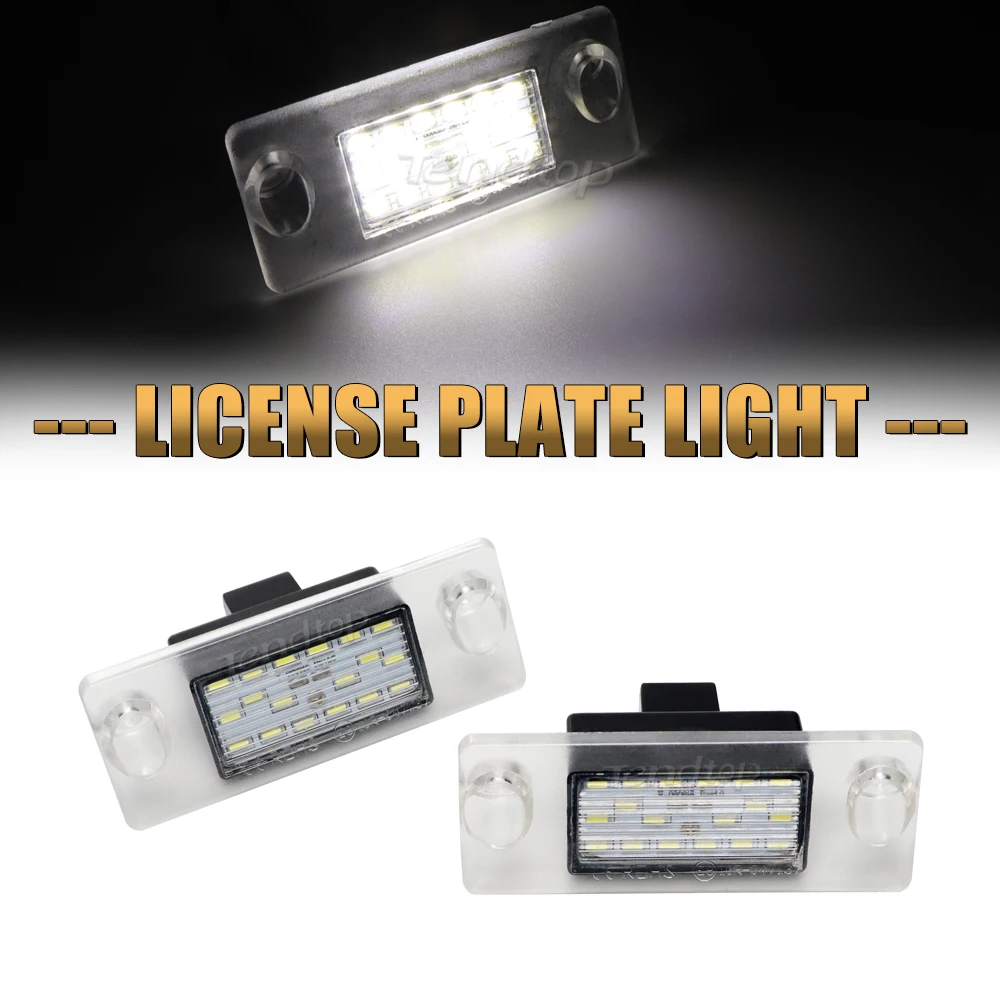 

2Pcs Canbus LED License Plate Light Lamp For Audi A3 A4 B5 96-01 S5 B5 S3/Sportback 97-03 A4/S4 Avant No Error Car Number Lights