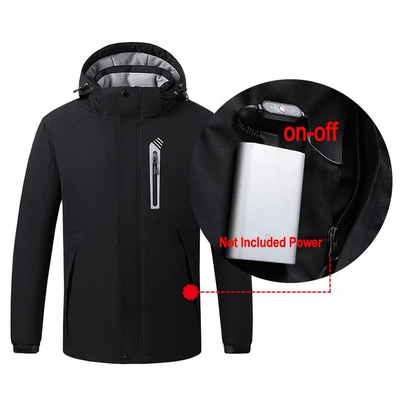 Умная куртка с электрическим подогревом 8 областей уличная спортивная Мужская