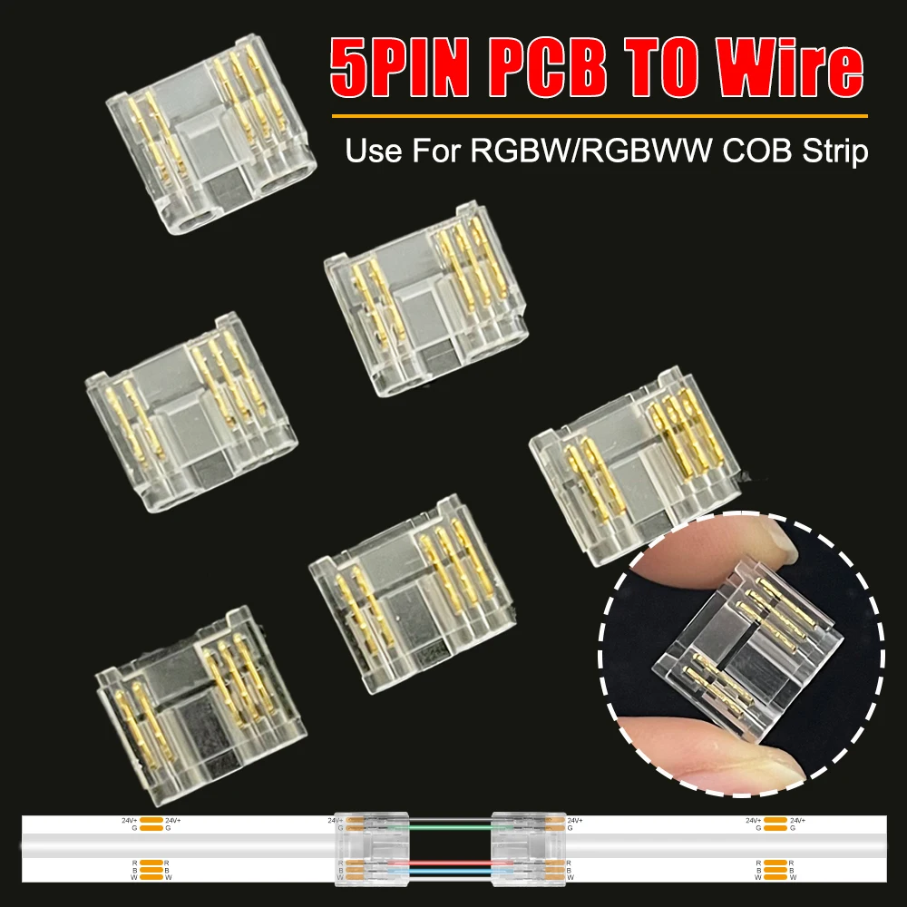 

Разъемы COB 5PIN 6PIN для LED ленты 12 мм