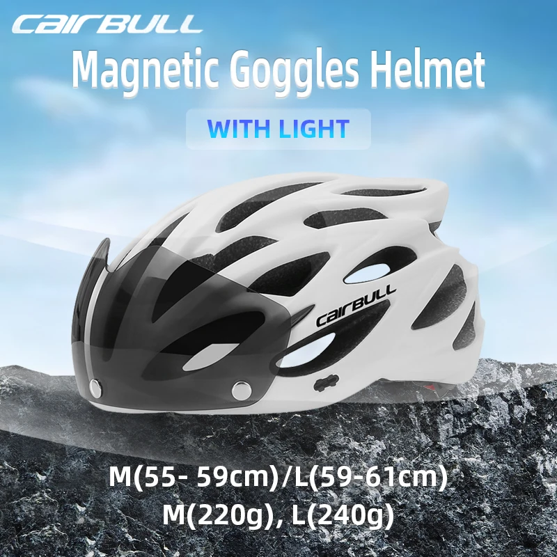 Cairbull 240 г Сверхлегкий велосипедный шлем со съемным козырьком шоссейный для