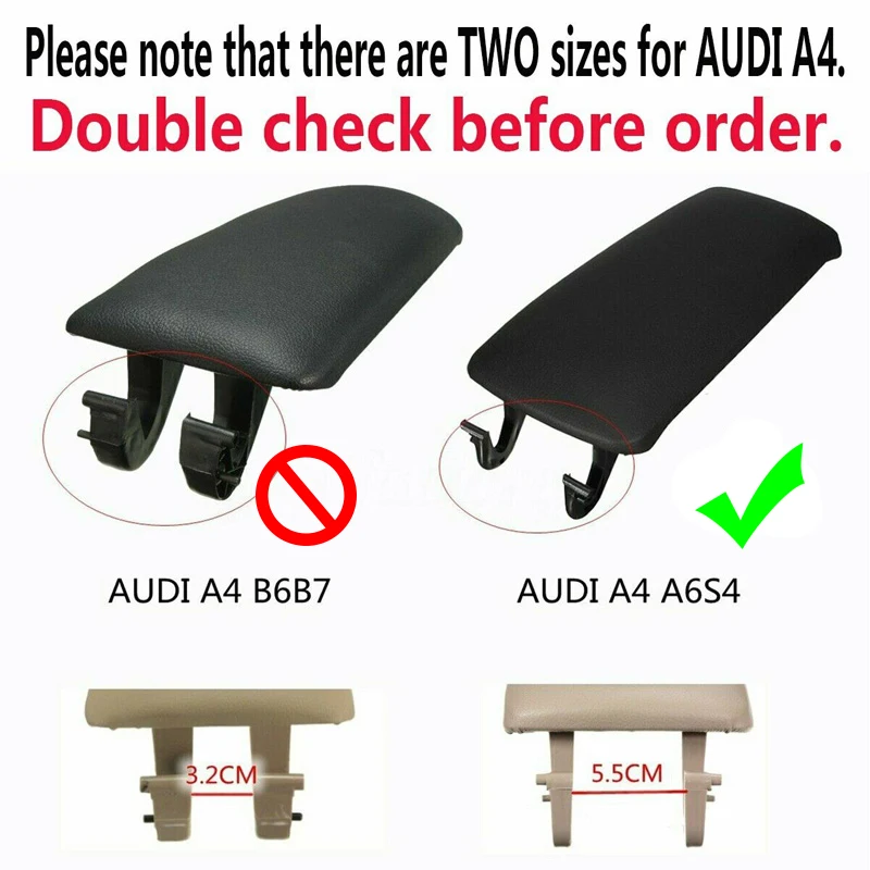 Чехол для подлокотника из искусственной кожи AUDI A4 S4 A6 Allroad 1997-2005 | Автомобили и