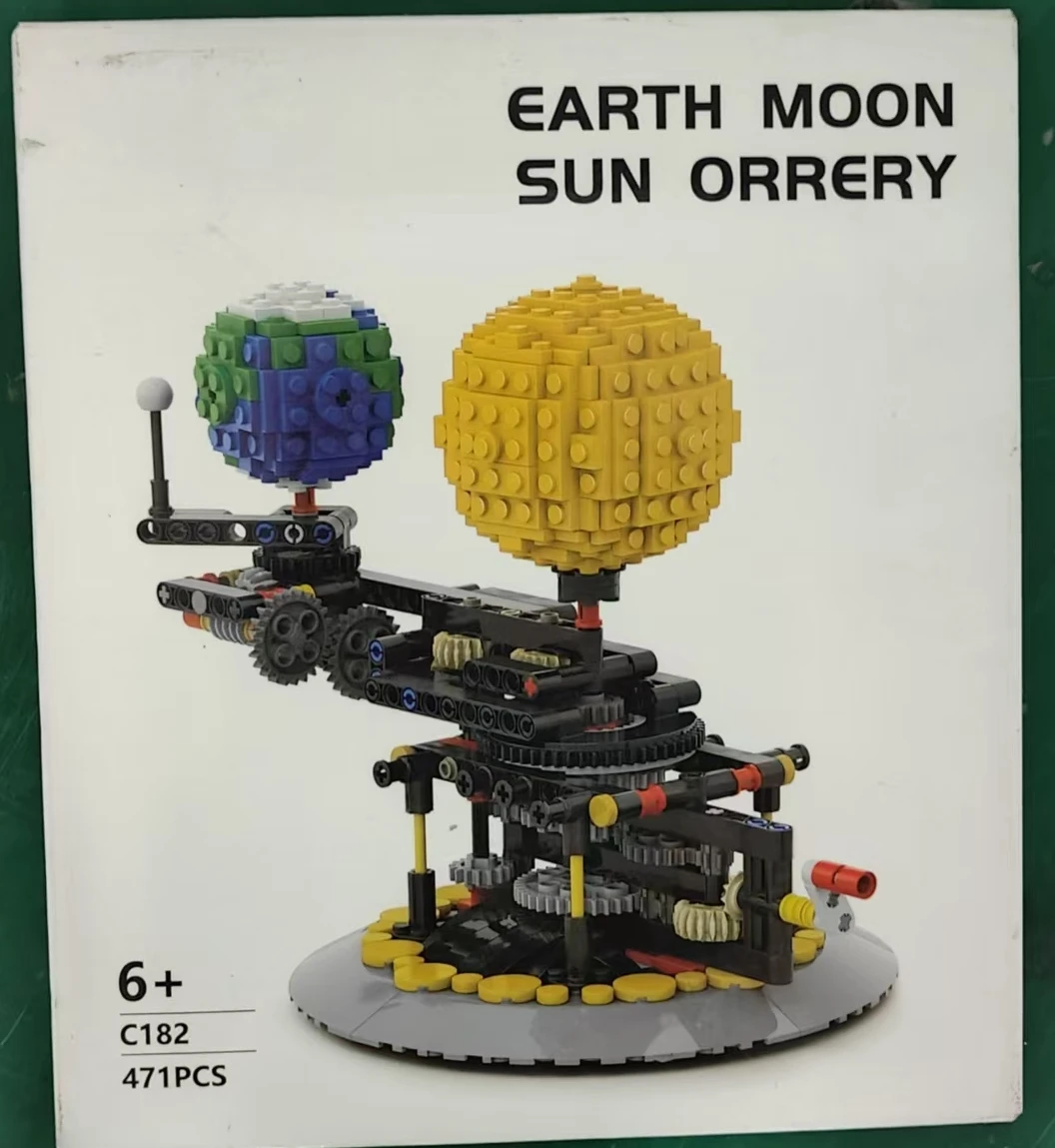 471 шт. Earth Moon Sun Orrery Строительные блоки для детей Игрушечные кирпичи