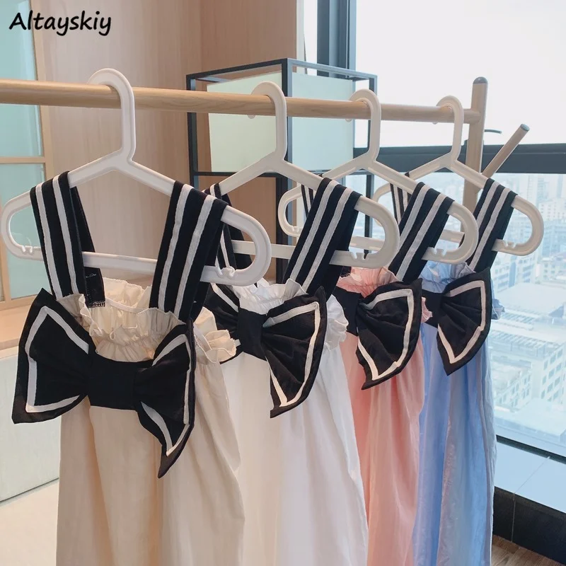 

Nightgowns Woman Home Sleepwear Cute Sweet Fashion Casual Bows Loose Summer Solid Mini Soft Simple Korean Style New Design Ins