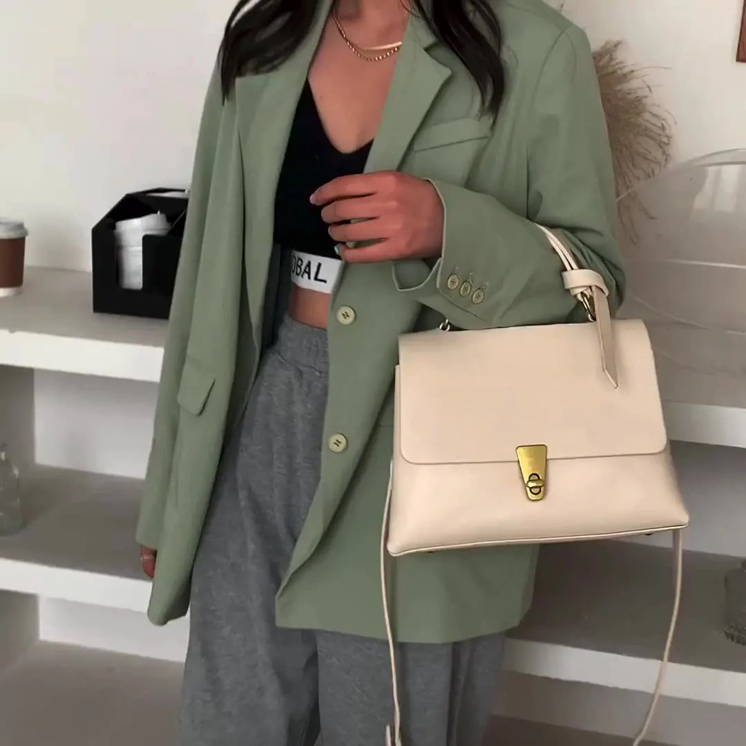 

Simple Casual Women'S Bag 2022 Early Spring New Trendy Fashion One-Shoulder Messenger Bag Handbag