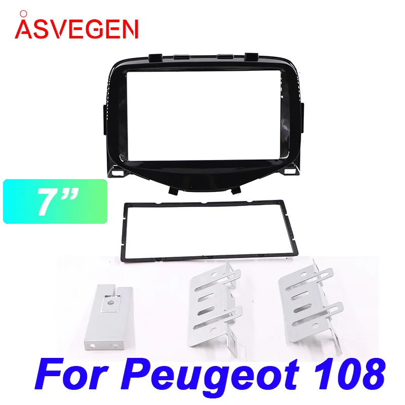 

Asvegen 7" Car Radio For Peugeot 108 Fascia Frame Car Dvd Frame Install Panel Dash Mount Installation Dashboard