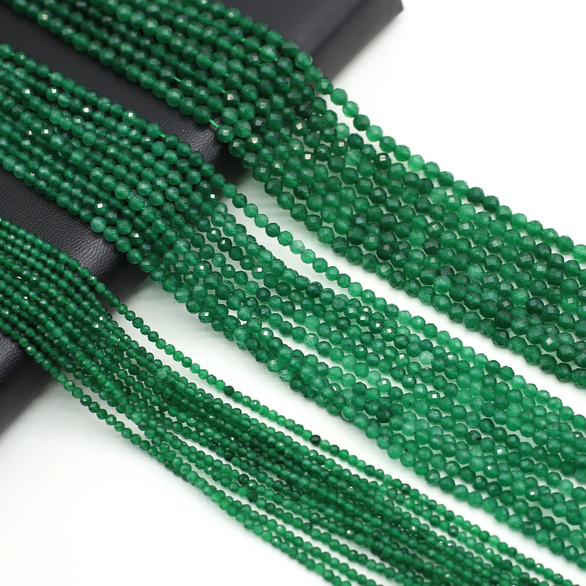 

Natural Green Aventurines Bead Faceted Natural Stone Loose Spacer Beaded for Making DIY Jewerly Bracelet Necklace Accessories