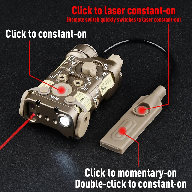 WADSN NGAL L3 Охотничий фонарь Цельнометаллический прожектор Красный Зеленый Синий