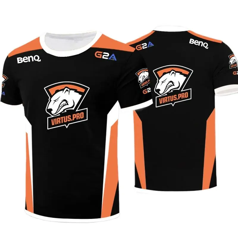 Men Women Short Sleeve Shirt Neo VP Uniform Shirt Custom Name Custom CSGO DOTA2 Virtus Pro Team New