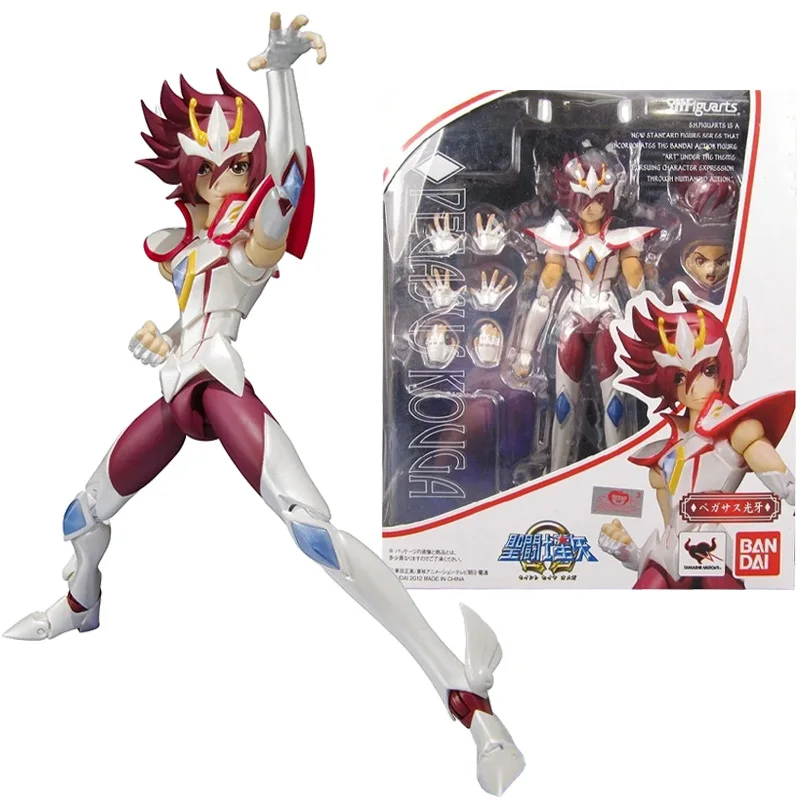 

Оригинальная BANDAI S.H. Фигуртс SHF Pegasus Koga Kouga в наличии аниме фигурка модели коллекционные игрушки подарки