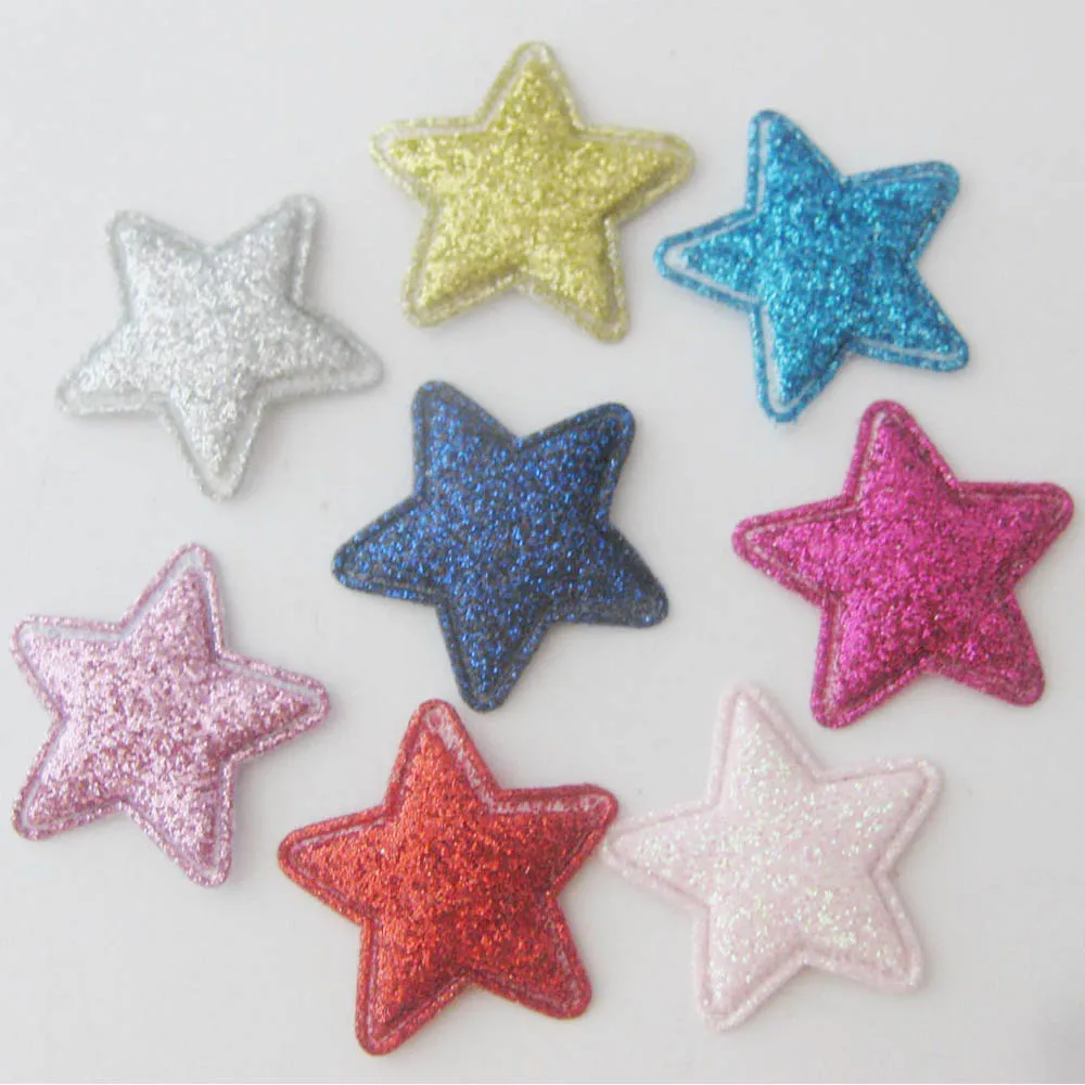 

Декоративная блестящая ткань в форме звезды PANNOV 23 мм, 120 шт.