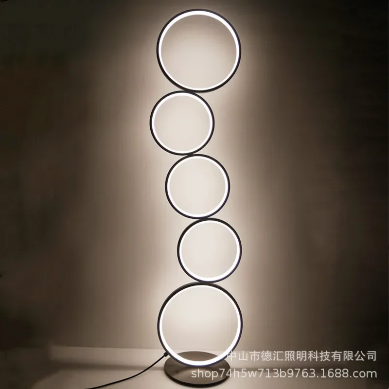 Креативный светодиодный круглый простой торшер для гостиной спальни