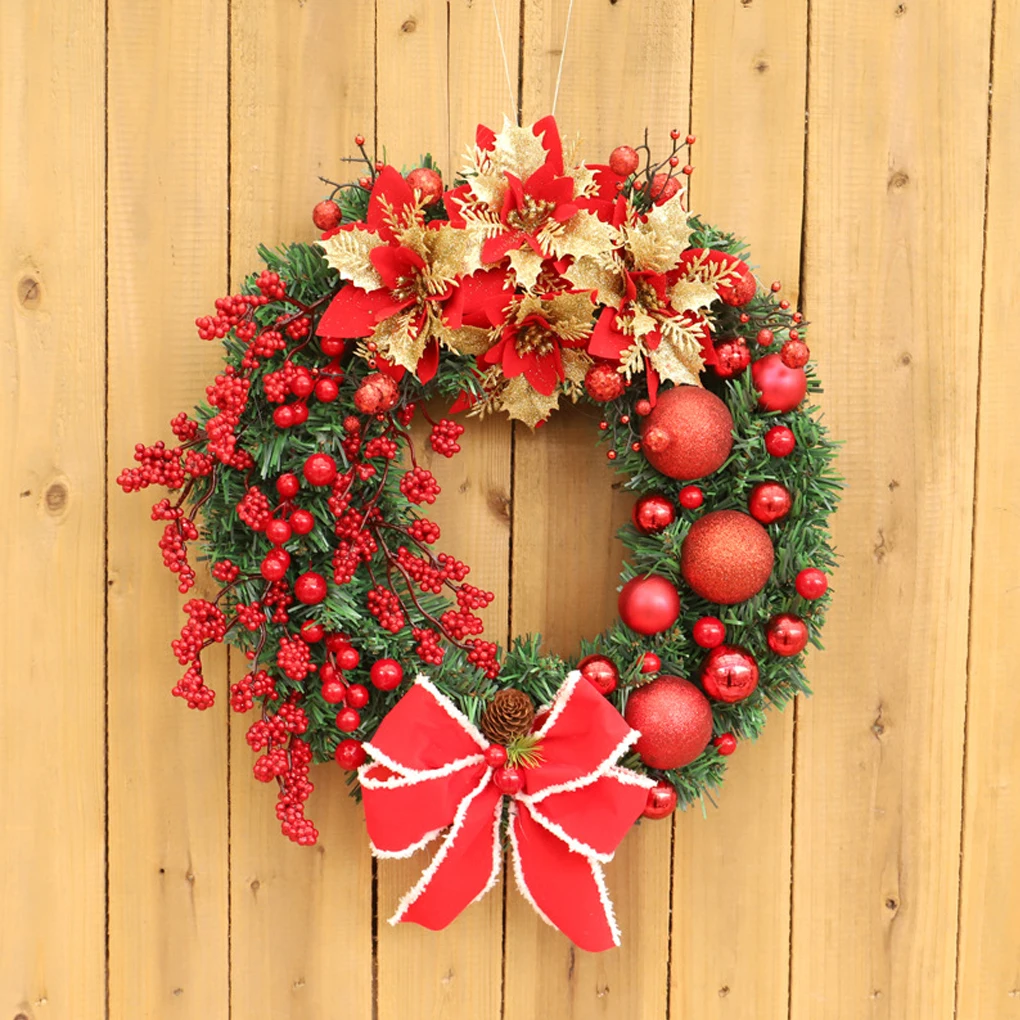 

Рождественские водонепроницаемые гирлянды круглой формы красного цвета, галстук-бабочка, организация приветствия в гостиной