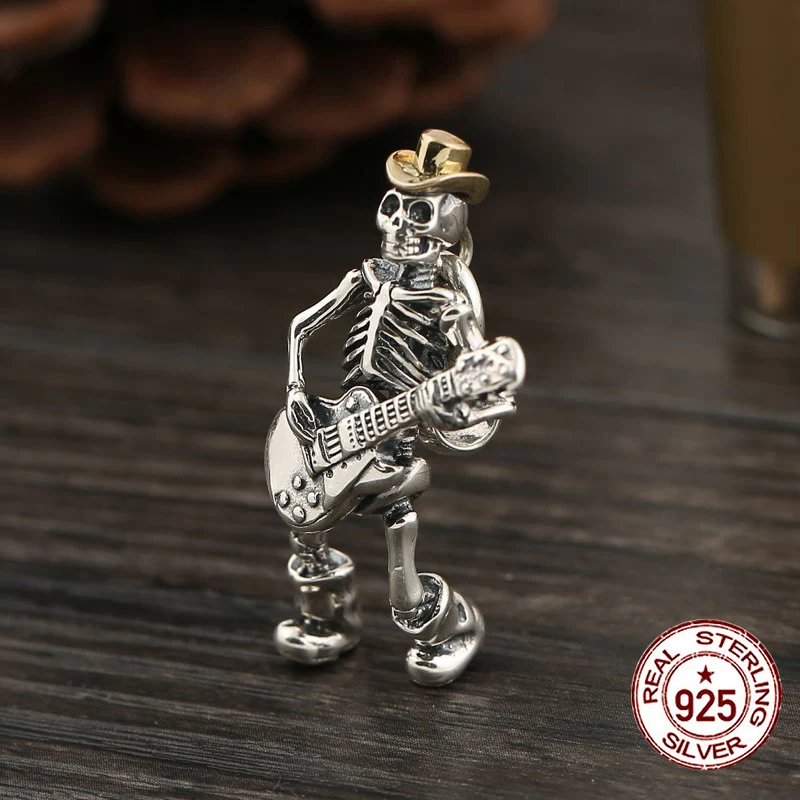 Кулон в стиле хип-хоп из серебра 925 пробы