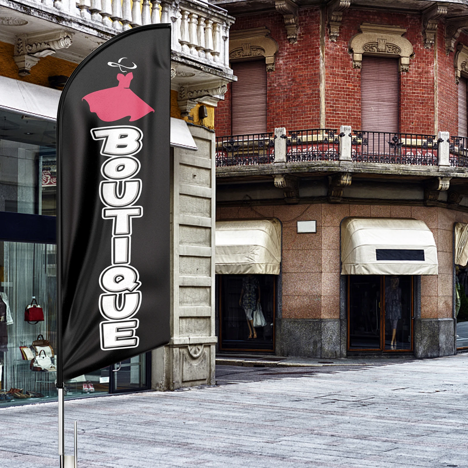 FSFLAG 1 шт. 8 футов Boutique2 перьевой флаг с комплектом столбов и наземным шипом