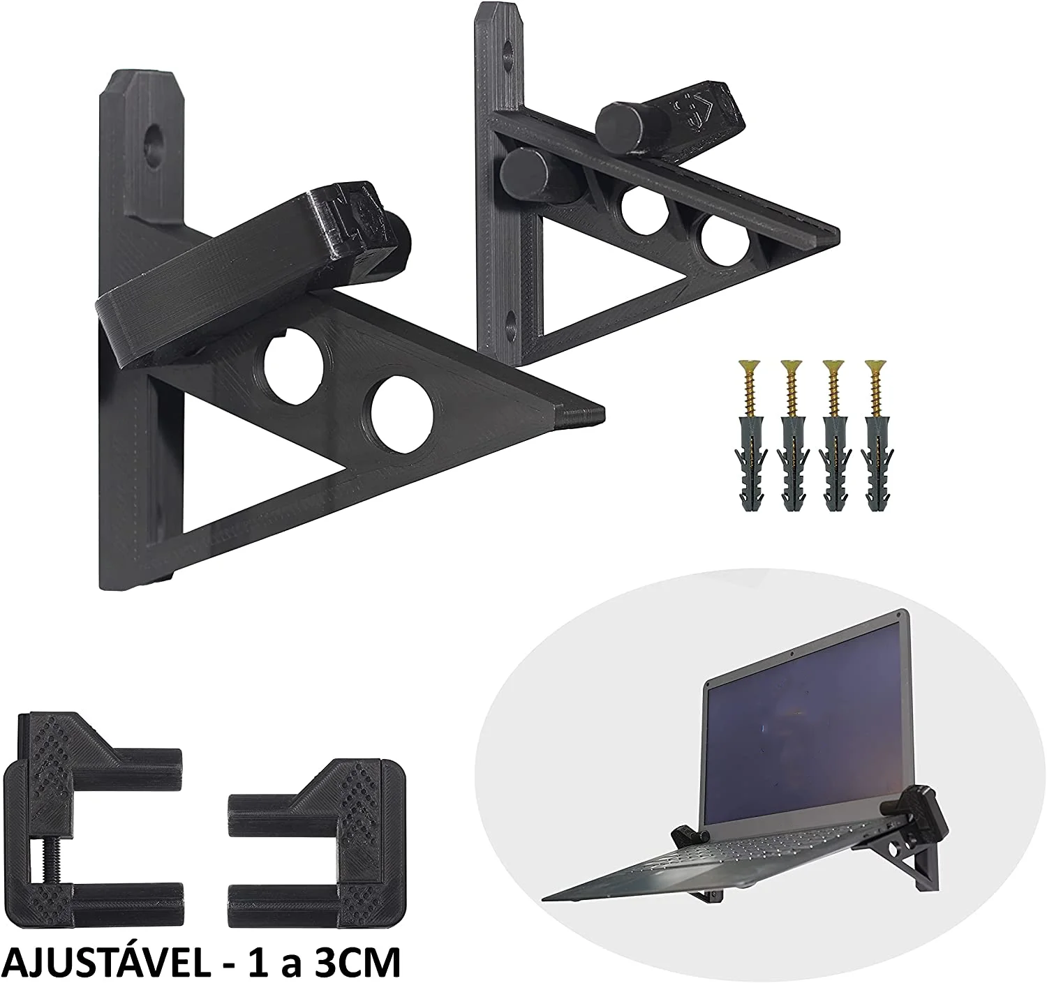 

Suporte de parede para notebook note suporte aberto