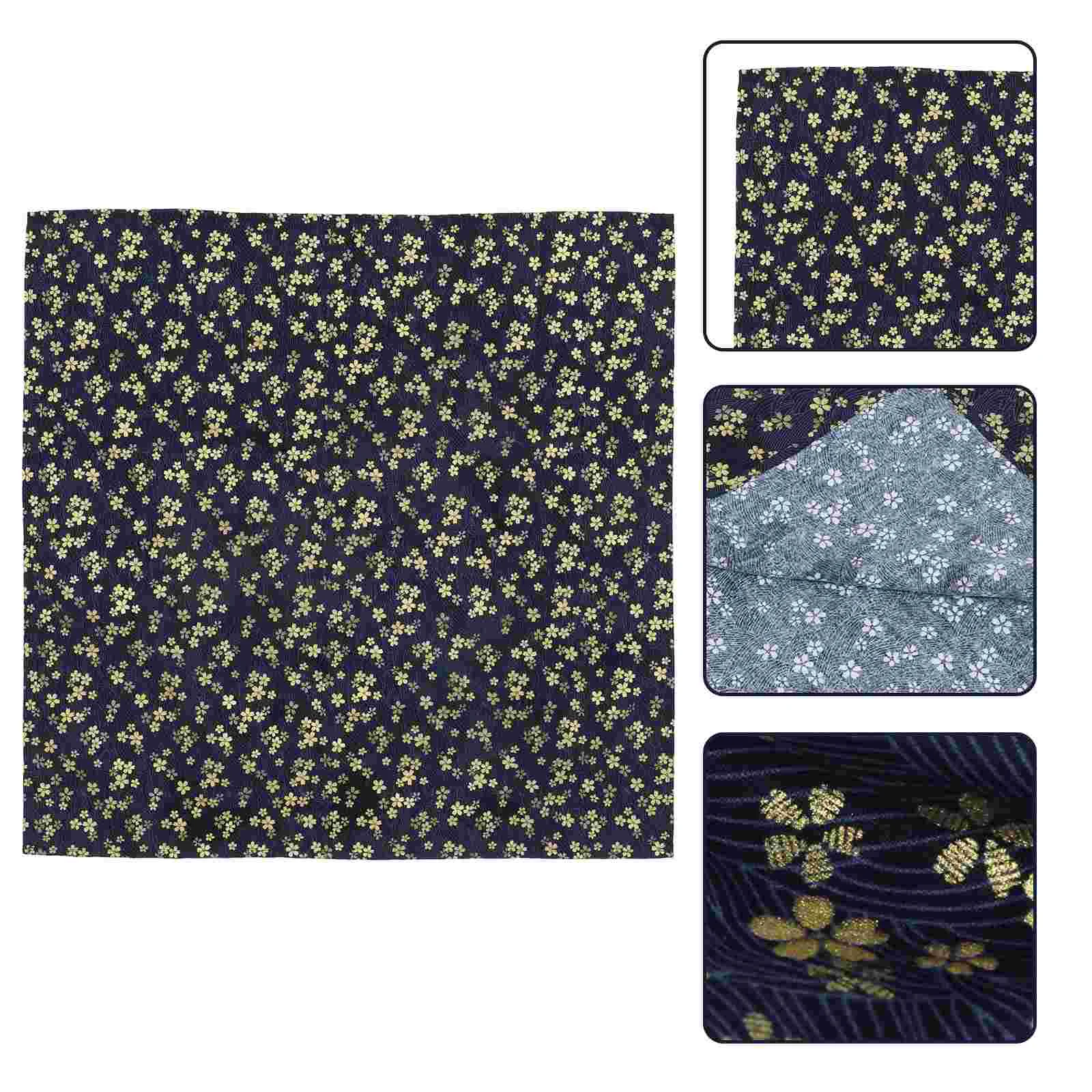 

Wrapping Cloth Japanese Box Fabric Gifts Lunch Furoshiki Wrap Traditional Bento Floral Flower Vintagedecor