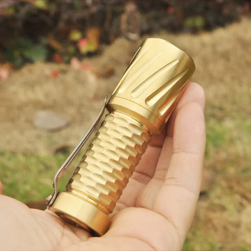 Maeerxu DF01 латунный фонарик 18350 EDC 4500 лм 519a K