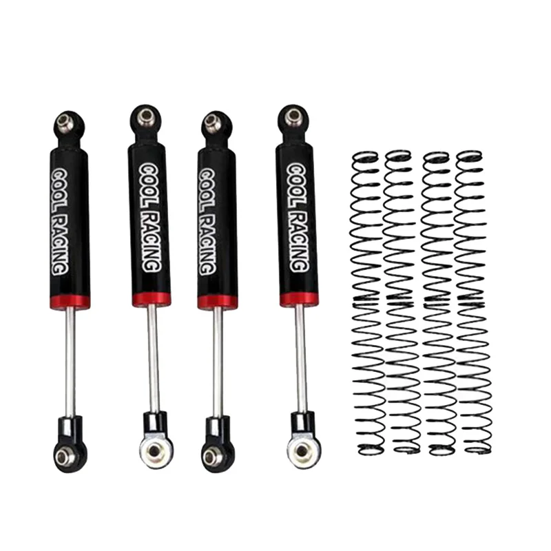 

COOL RACING 4PCS Oil Suspension Shock Absorber Internal Spring Shock Absorber 80mm for SCX10 D90 WRAITH TRX-4 90046 RC